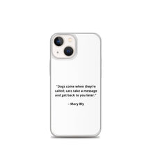 Load image into Gallery viewer, Mary Bly Dog/Cat Love iPhone Case
