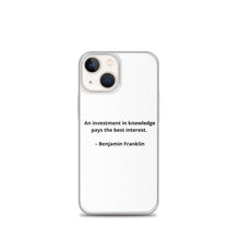 Load image into Gallery viewer, Benjamin Franklin Inspirational iPhone Case
