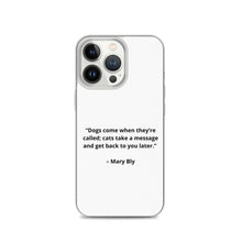 Load image into Gallery viewer, Mary Bly Dog/Cat Love iPhone Case
