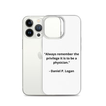 Load image into Gallery viewer, Daniel P. Logan Doctor iPhone Case
