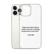 Load image into Gallery viewer, Mary Bly Dog/Cat Love iPhone Case
