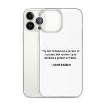 Load image into Gallery viewer, Albert Einstein Inspirational iPhone Case
