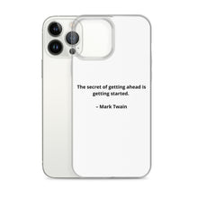 Load image into Gallery viewer, Mark Twain Inspirational iPhone Case
