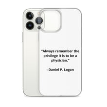 Load image into Gallery viewer, Daniel P. Logan Doctor iPhone Case
