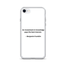 Load image into Gallery viewer, Benjamin Franklin Inspirational iPhone Case
