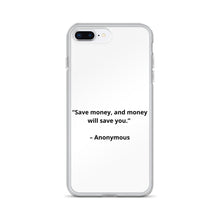 Load image into Gallery viewer, Anonymous Save Money iPhone Case
