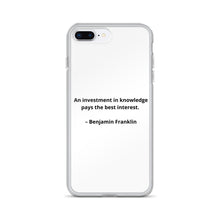 Load image into Gallery viewer, Benjamin Franklin Inspirational iPhone Case
