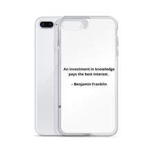 Load image into Gallery viewer, Benjamin Franklin Inspirational iPhone Case

