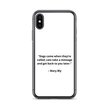 Load image into Gallery viewer, Mary Bly Dog/Cat Love iPhone Case
