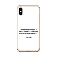 Load image into Gallery viewer, Mary Bly Dog/Cat Love iPhone Case
