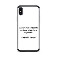 Load image into Gallery viewer, Daniel P. Logan Doctor iPhone Case
