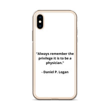 Load image into Gallery viewer, Daniel P. Logan Doctor iPhone Case
