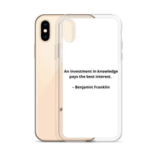 Load image into Gallery viewer, Benjamin Franklin Inspirational iPhone Case
