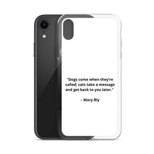 Load image into Gallery viewer, Mary Bly Dog/Cat Love iPhone Case
