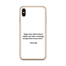 Load image into Gallery viewer, Mary Bly Dog/Cat Love iPhone Case
