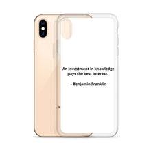Load image into Gallery viewer, Benjamin Franklin Inspirational iPhone Case
