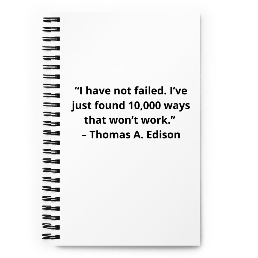 Thomas Edison Spiral Notebook