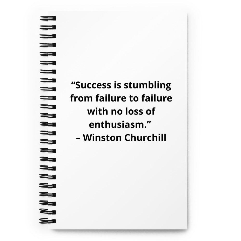 Winston Churchill 2 Spiral Notebook