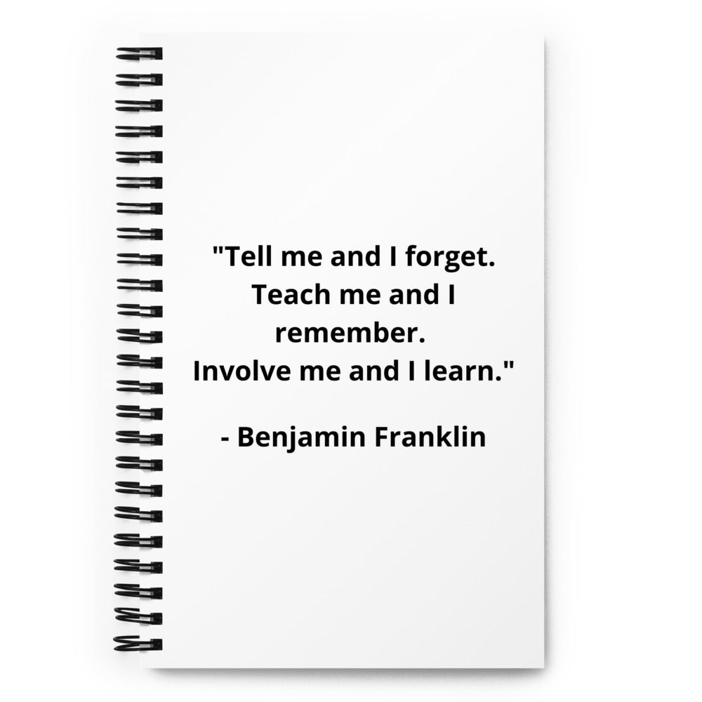 Benjamin Franklin Spiral Notebook