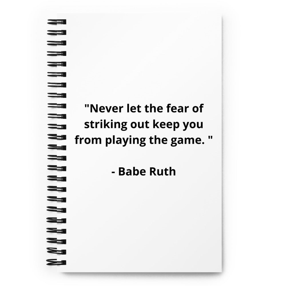 Babe Ruth Spiral Notebook