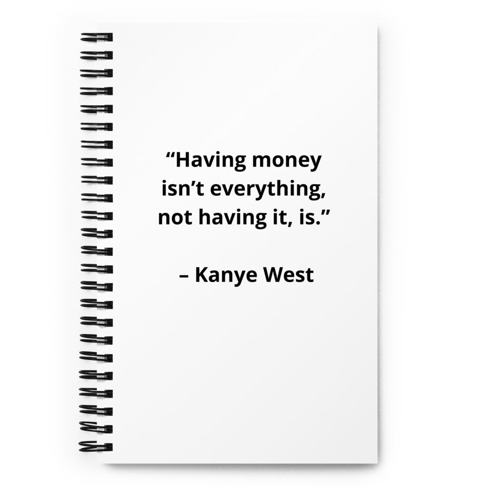Kanye West Spiral Notebook