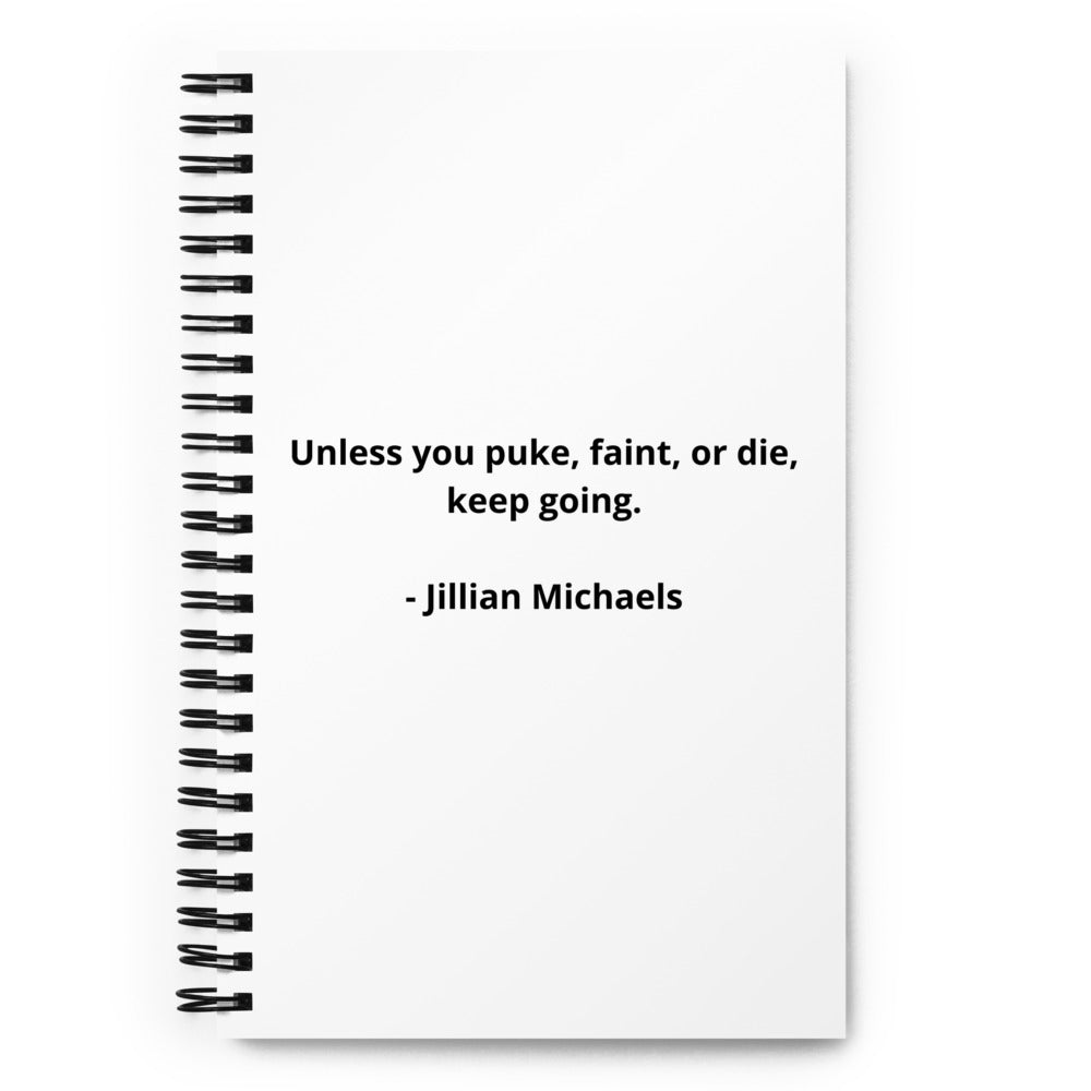 Jillian Michaels Spiral Notebook