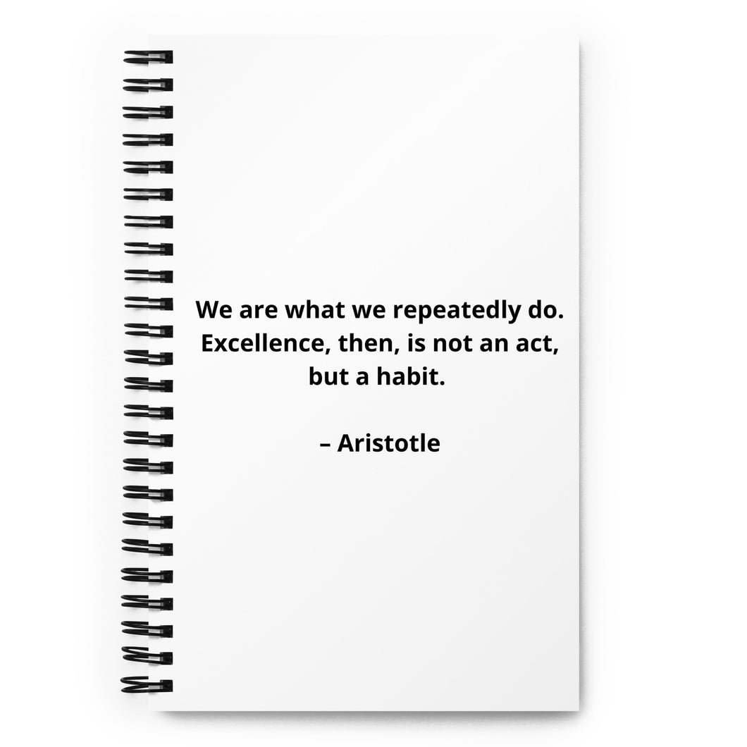 Aristotle Inspirational Spiral Notebook