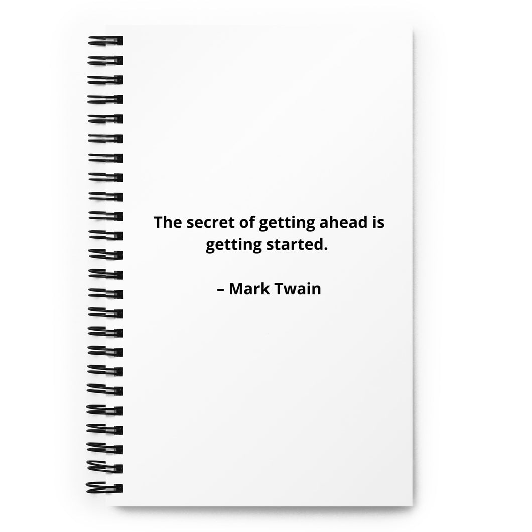 Mark Twain Inspirational Spiral Notebook