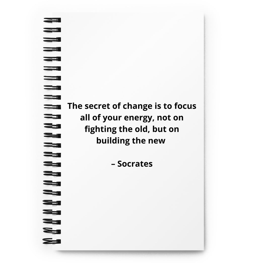 Socrates Inspirational Spiral notebook