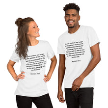 Load image into Gallery viewer, Bible Verses Romans 12:2 Unisex T-shirt
