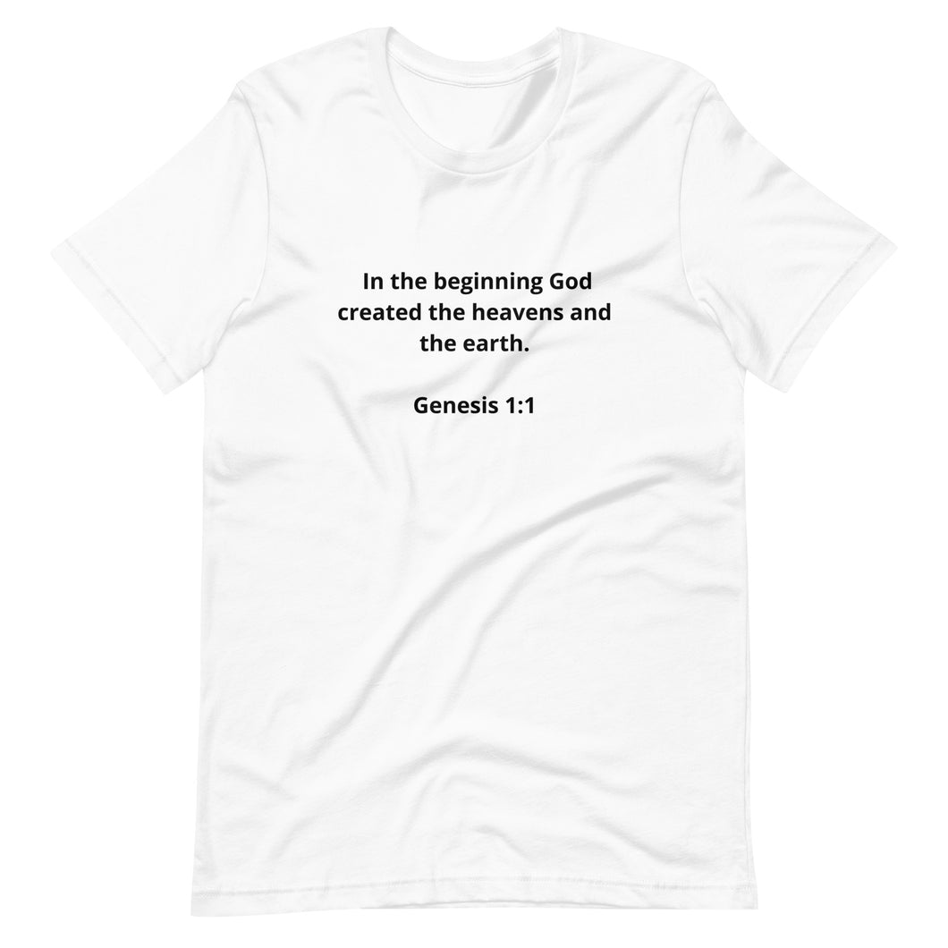 Spiritual Bible Verses Genesis 1:1 Unisex T-shirt