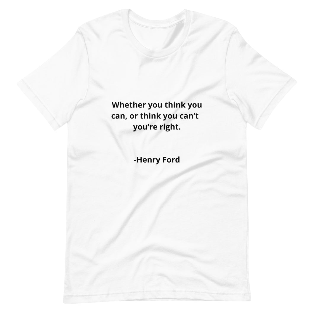 Entrepreneur Quotes Henry Ford Unisex T-shirt